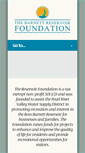Mobile Screenshot of barnettreservoirfoundation.org